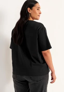 T-shirt i kraftig bomuldsjersey