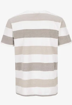 T-shirt med brede striber