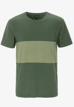 T-shirt med en bred stribe