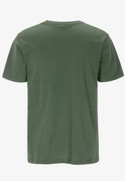 T-shirt med en bred stribe