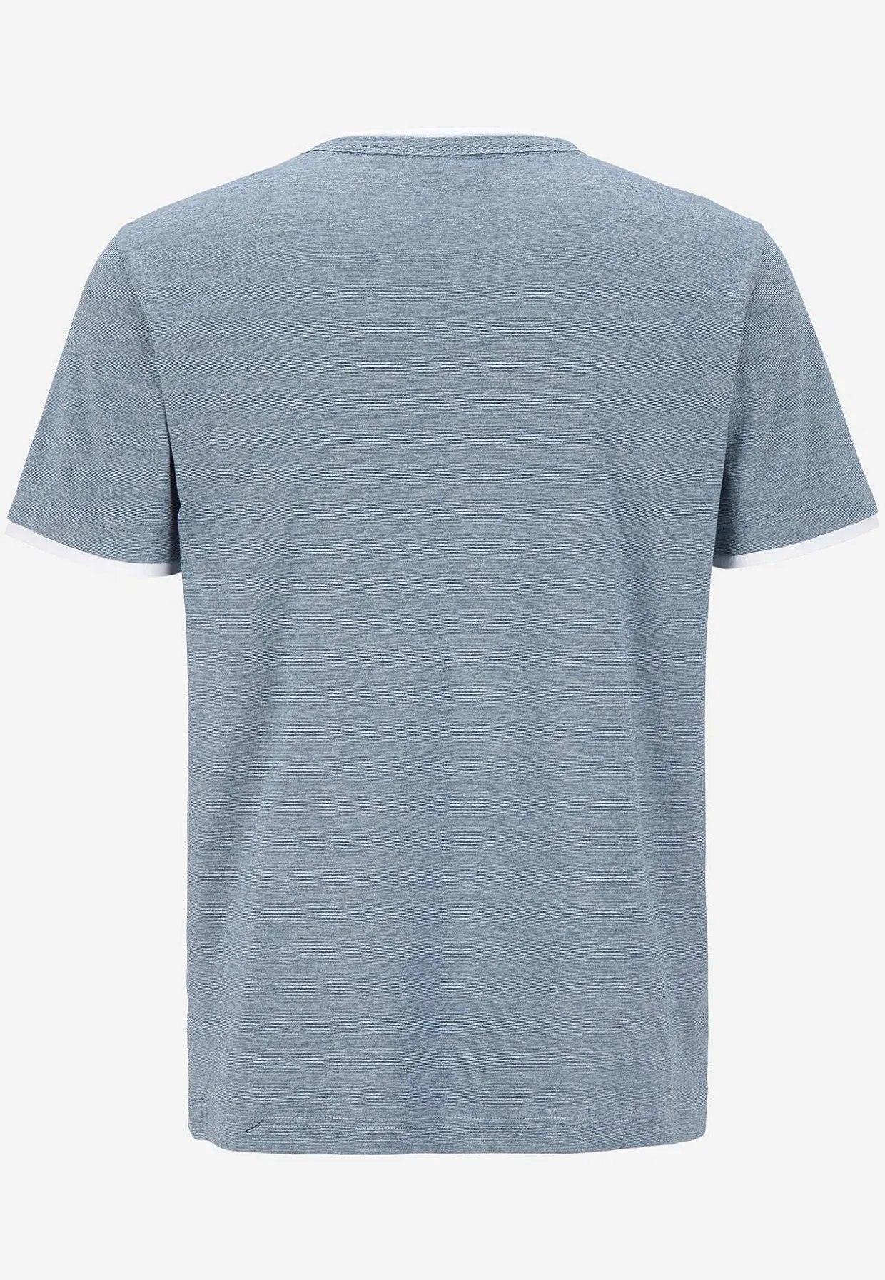 T-shirt med knapstolpe