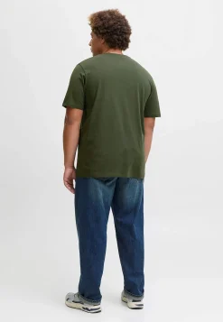 T-shirt med stort tryk ved fronten