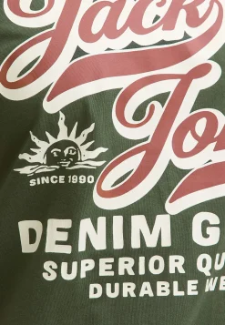 T-shirt med stort tryk ved fronten