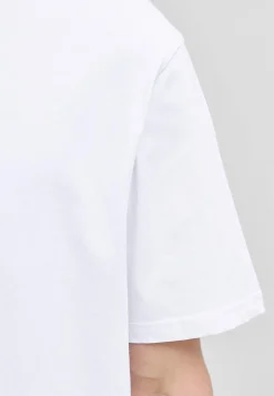 T-shirt med tryk ved fronten