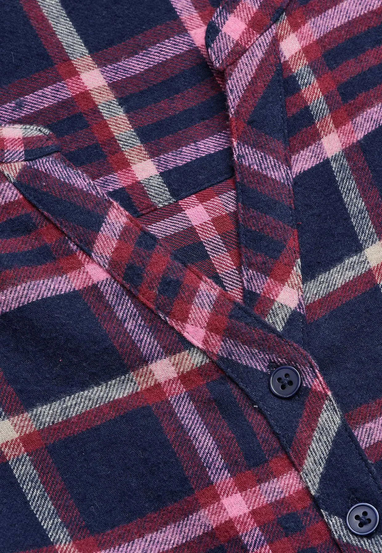 Tunika i flonel med lommer