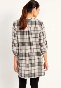 Tunika i flonel med lommer