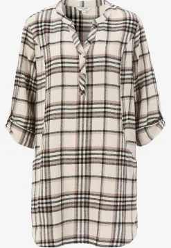 Tunika i flonel med lommer