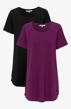 Tunika i økologisk bomuld Alex 2-pack