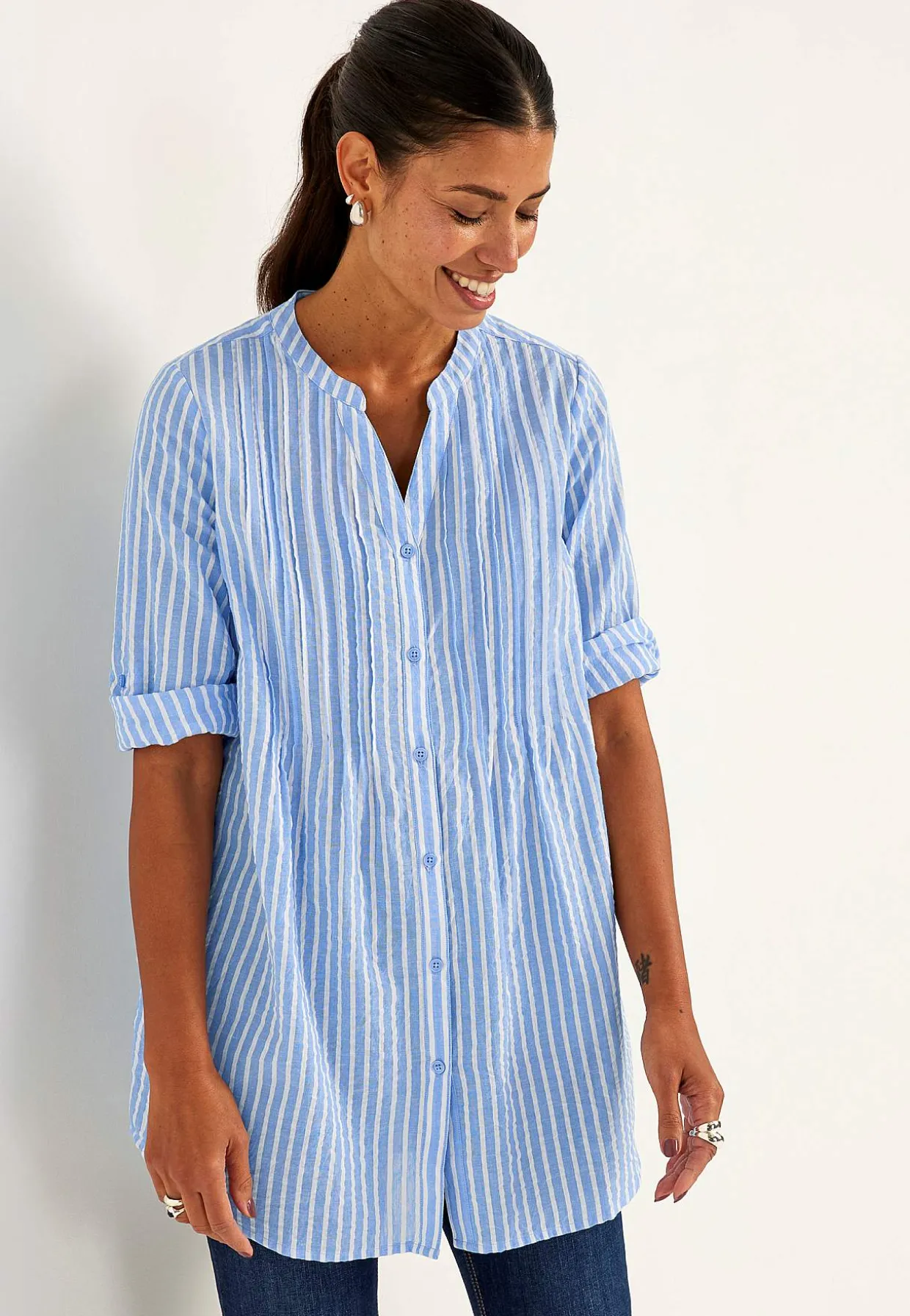 Tunika i seersucker | Cellbes