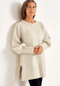 Tunika Premium i mohair- og uldblanding