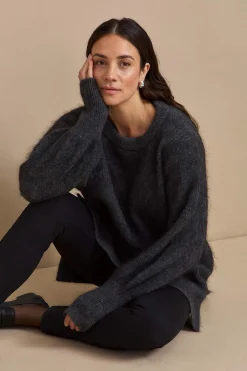 Tunika Premium i mohair- og uldblanding