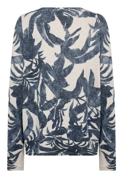 Ultrablød, mønstret jerseytop