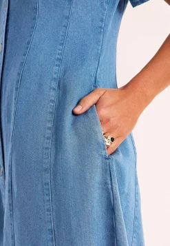 Ultrablød Premium cowboykjole med knapper