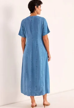 Ultrablød Premium cowboykjole med knapper