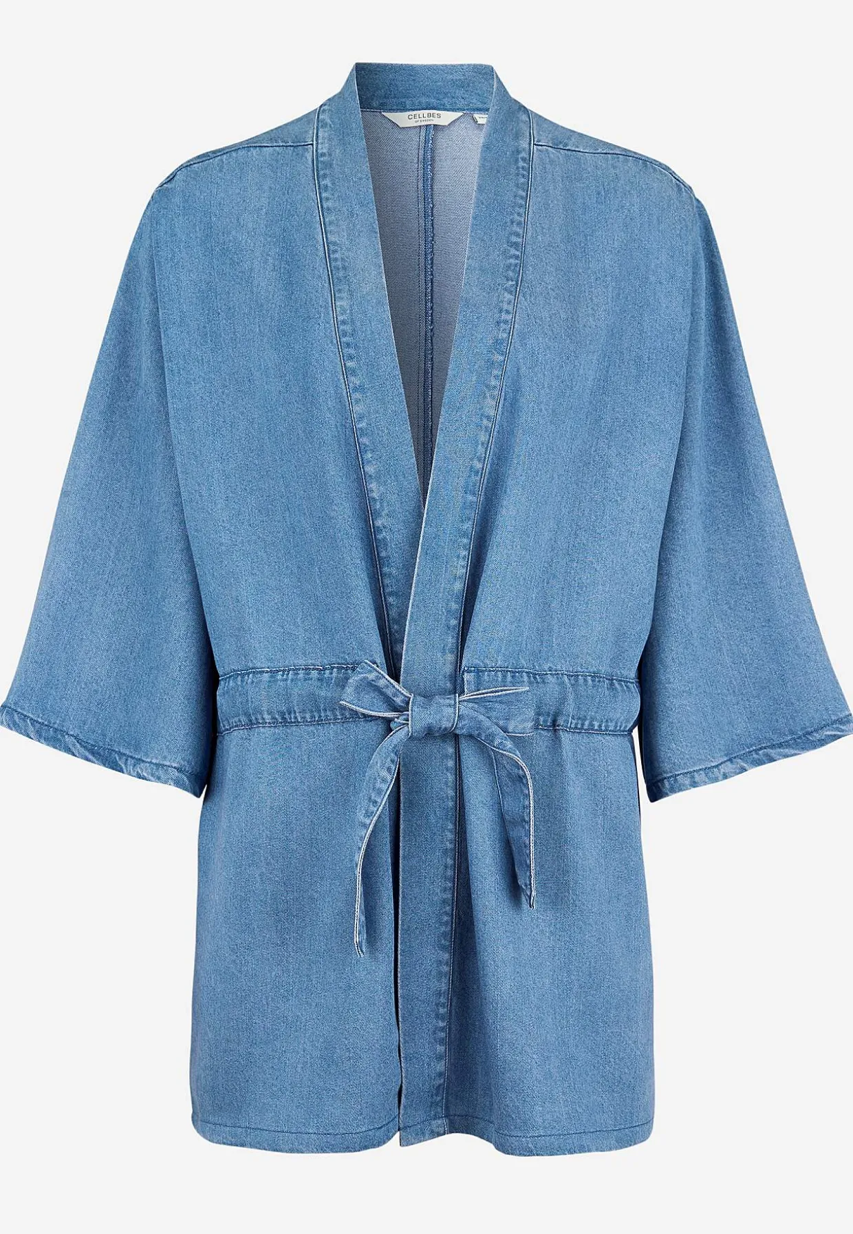 Ultrablød Premium kimonojakke i denim | Cellbes