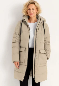 Varm jakke med sidelynlåse nederst