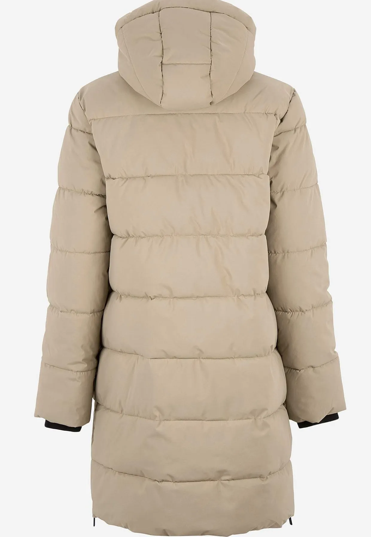 Varm jakke med sidelynlåse nederst