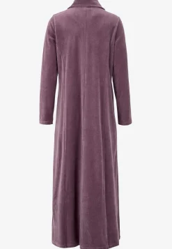 Velour, lang morgenkåbe Wilma