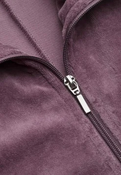 Velour, lang morgenkåbe Wilma