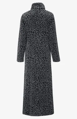 Velour, lang morgenkåbe Wilma