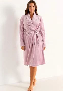 Velour morgenkåbe