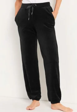 Velourbukser med ribkant Wilma