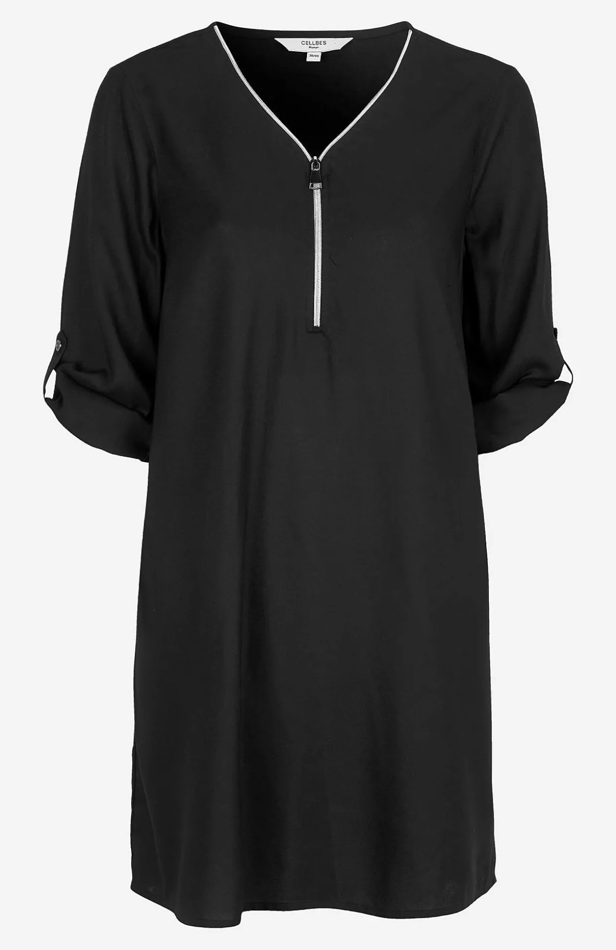 V-halset tunika i to længder