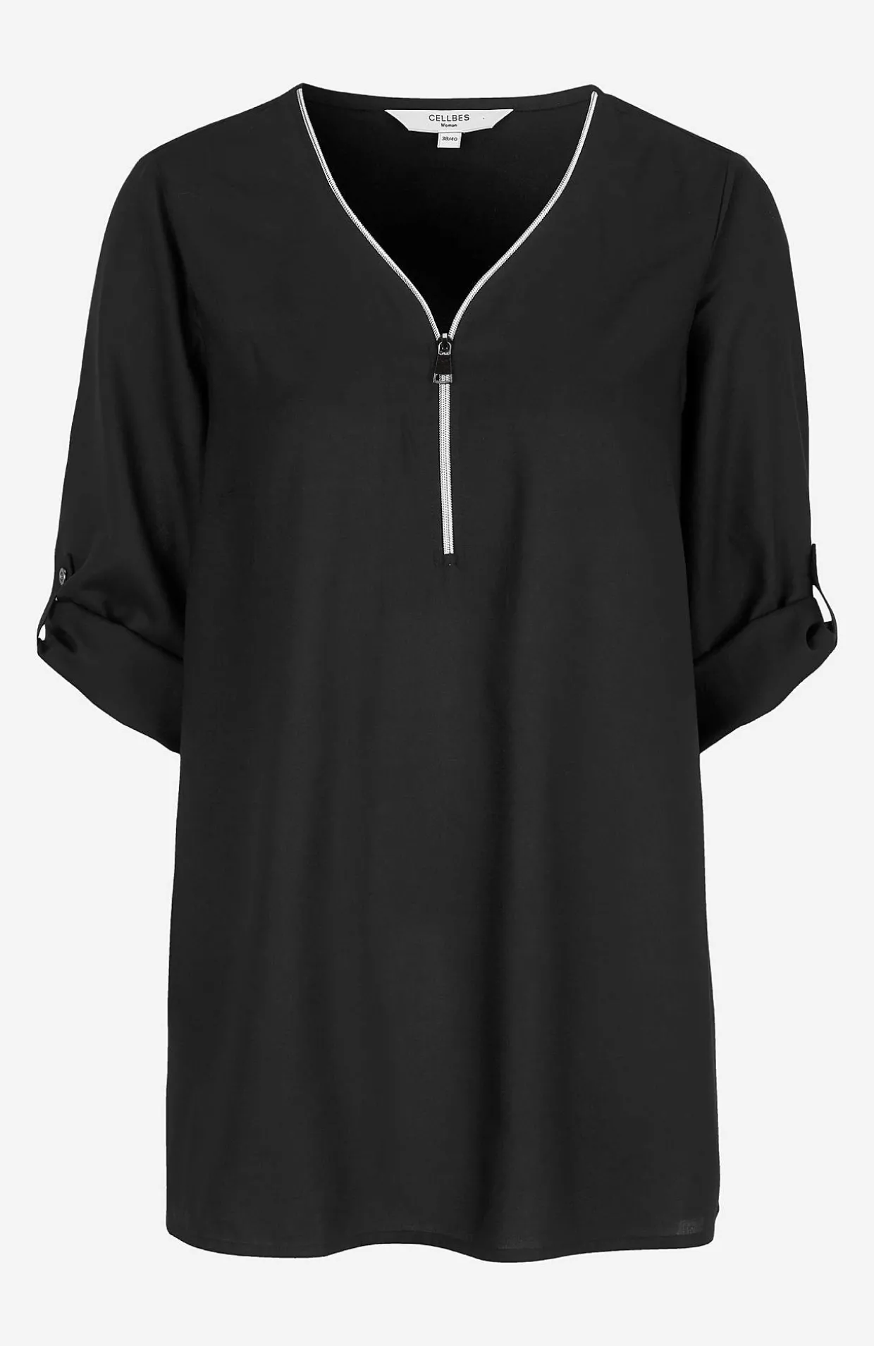 V-halset tunika i to længder