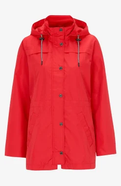 Vindtæt jakke med hætte