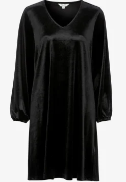 V-udskåret fløjlskjole