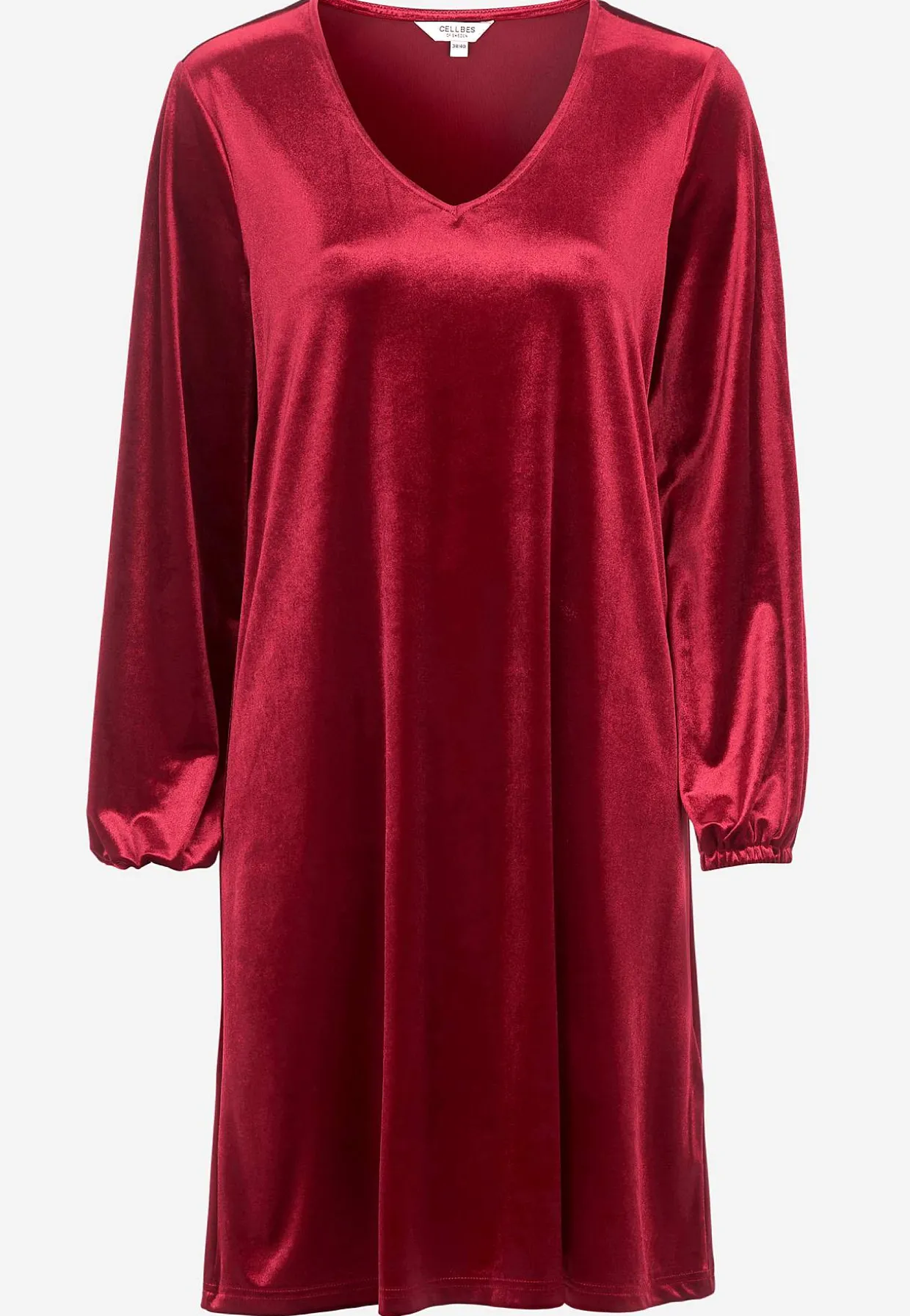 V-udskåret fløjlskjole