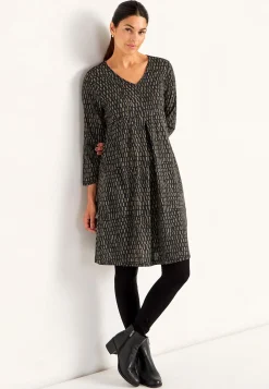 V-udskåret jerseykjole