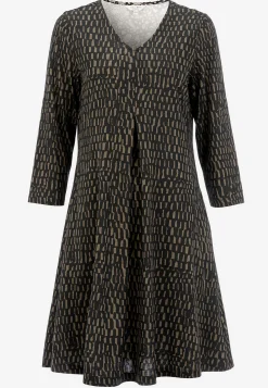 V-udskåret jerseykjole