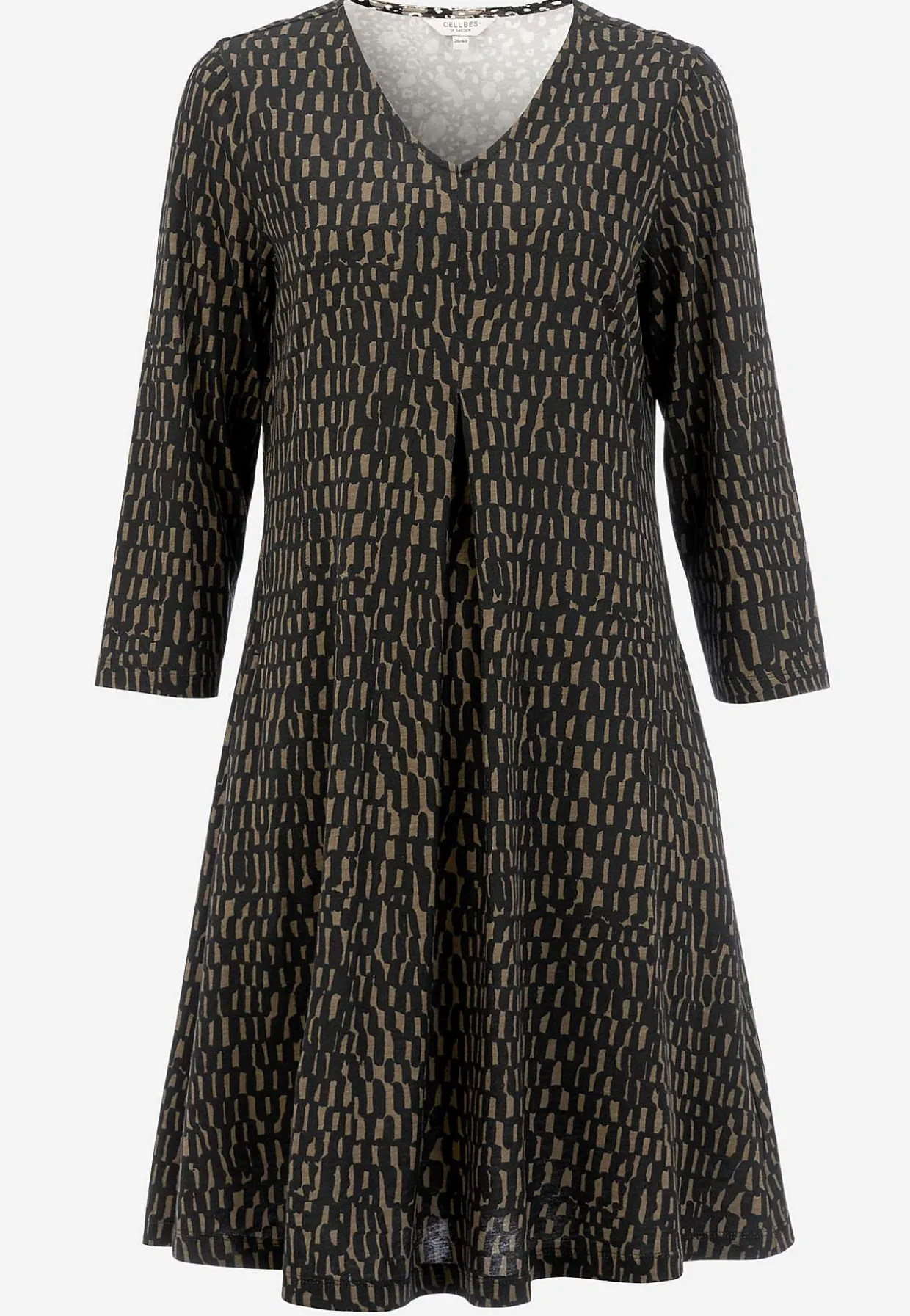 V-udskåret jerseykjole