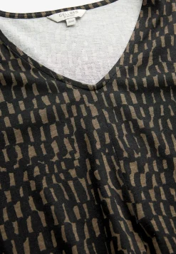 V-udskåret jerseykjole