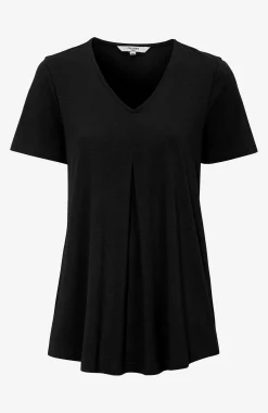 V-udskåret jerseytop