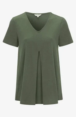 V-udskåret jerseytop