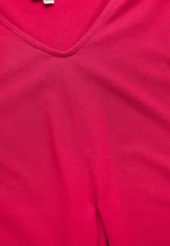 V-udskåret jerseytop