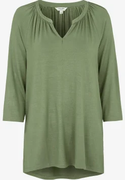 V-udskåret jerseytunika