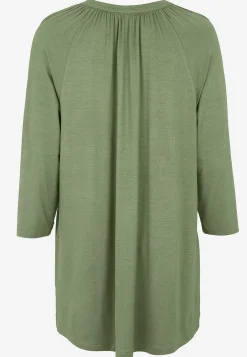 V-udskåret jerseytunika