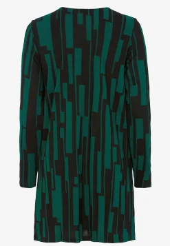 V-udskåret jerseytunika med lommer