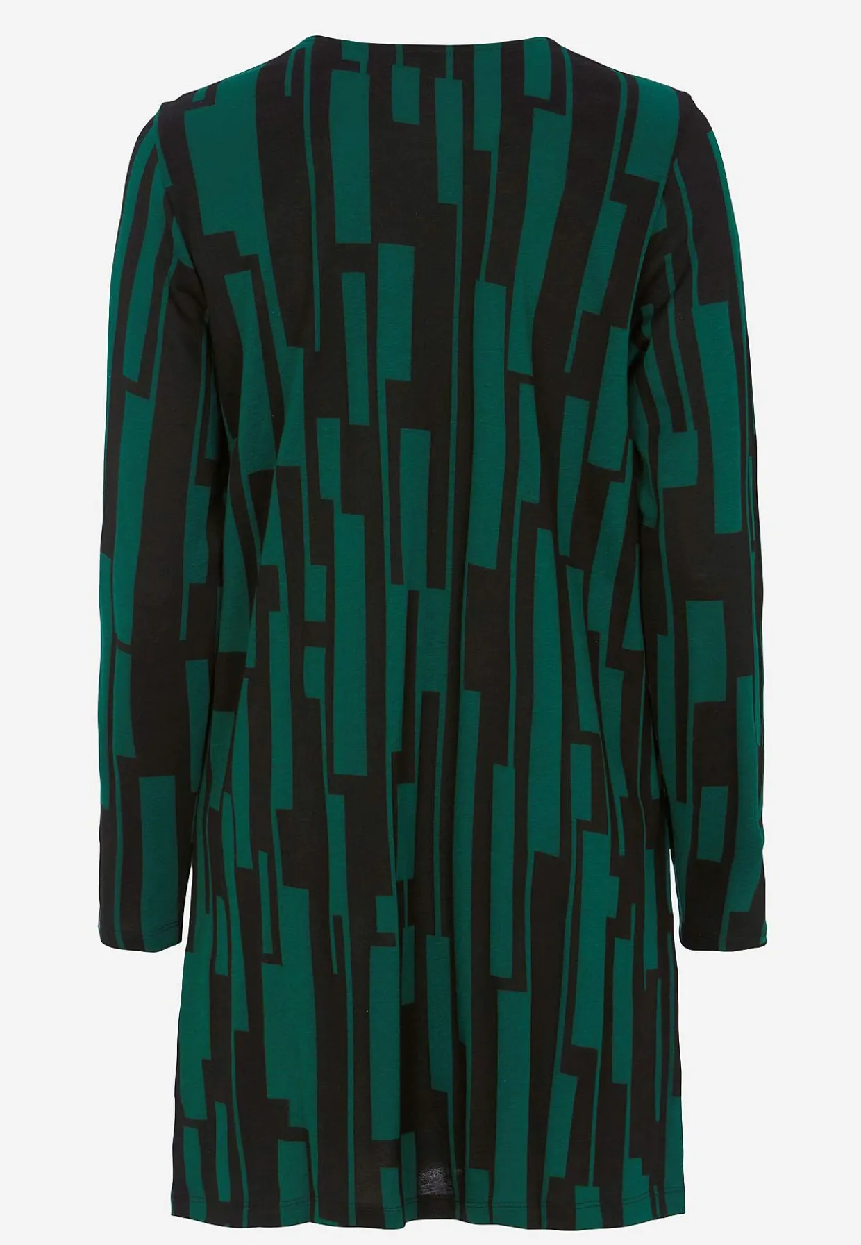 V-udskåret jerseytunika med lommer