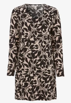 V-udskåret jerseytunika med lommer