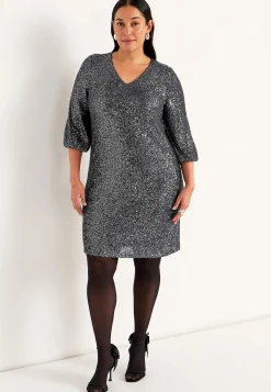 V-udskåret pailletkjole | Cellbes