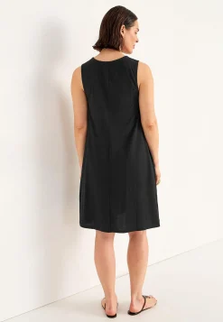 V-udskåret, ærmeløs jerseykjole | Cellbes