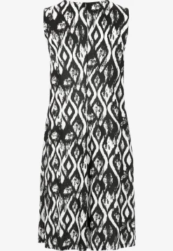 V-udskåret, ærmeløs jerseykjole