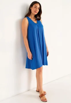 V-udskåret, ærmeløs jerseykjole | Cellbes