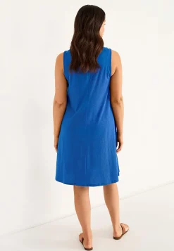 V-udskåret, ærmeløs jerseykjole | Cellbes