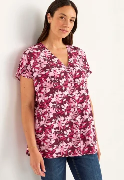 V-udskåret, vævet tunika