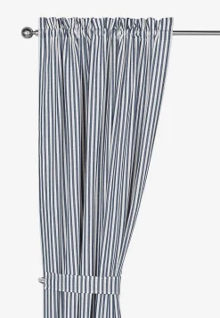 Vævede, stribede panelgardiner 2-pack